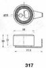 MAZDA RF0312700A Tensioner, timing belt